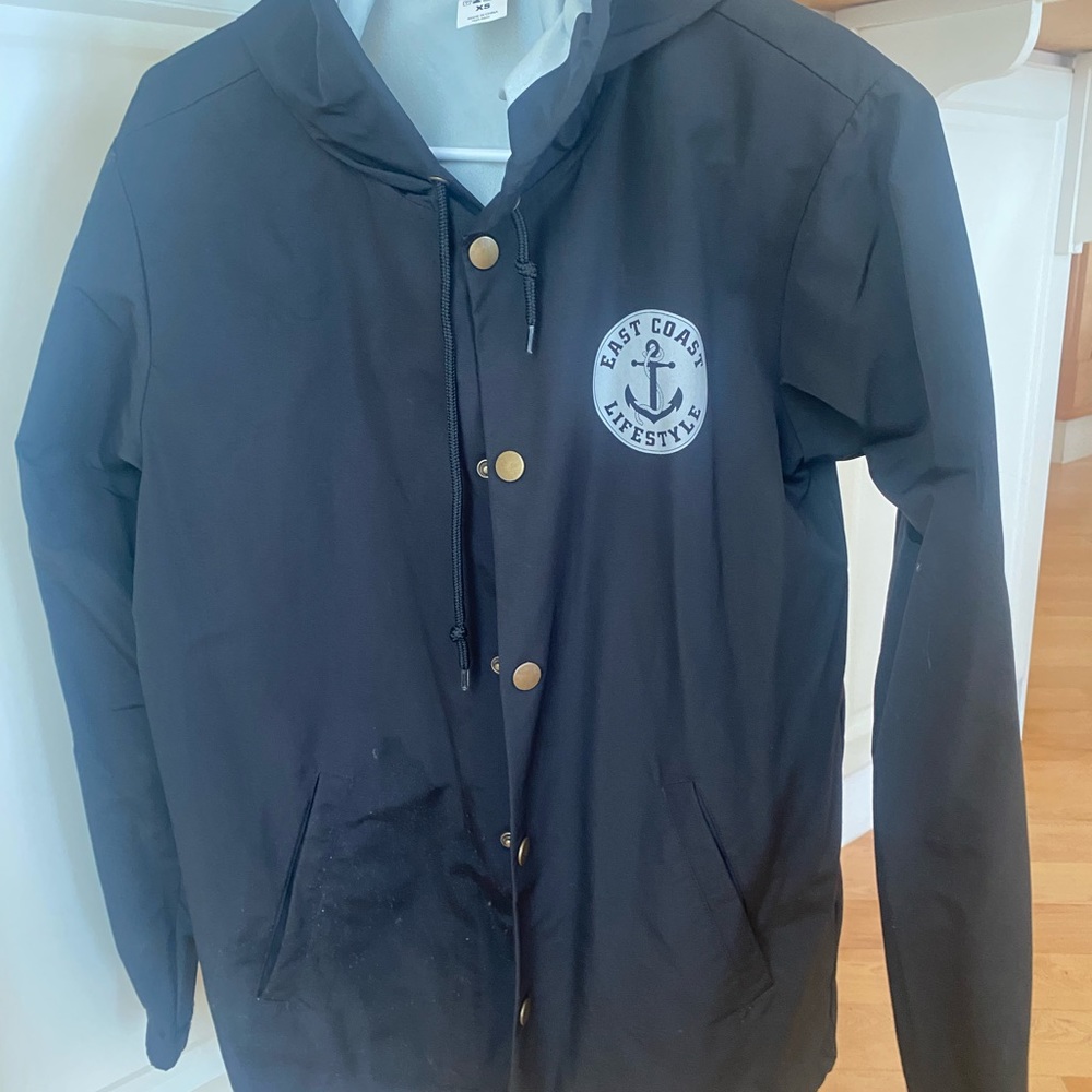 East Coast Lifestyle black rain coat